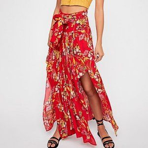 FP One Sarong Maxi Skirt - red combo